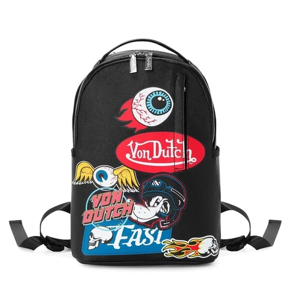 Von Dutch Medium Multi-Flying Eye Backpack NWT